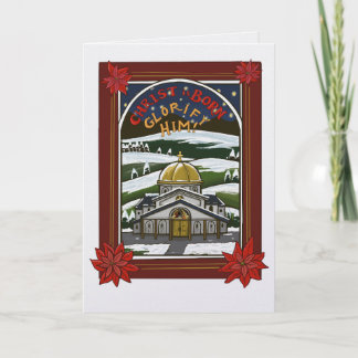 tarjeta de felicitación de Navidad cristiana ortod