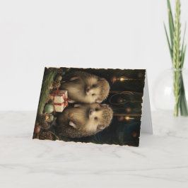 Tarjeta de Felicitación de Navidad de Animales del
