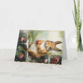 Tarjeta de Felicitación de Navidad de Animales del
