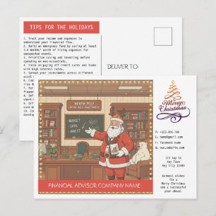 Tarjeta de felicitación de Navidad de asesoramient