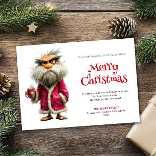Tarjeta de felicitación de Navidad de dibujos anim