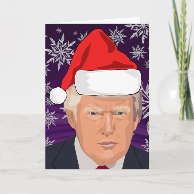 TARJETA DE FELICITACIÓN DE NAVIDAD DE DONALD TRUMP (Anverso)
