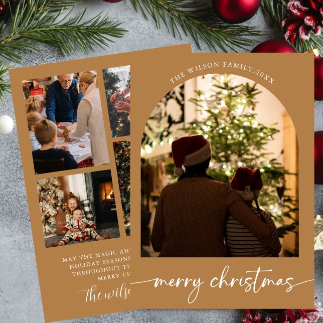 Tarjeta de felicitación de Navidad de familia en v (Subido por el creador)