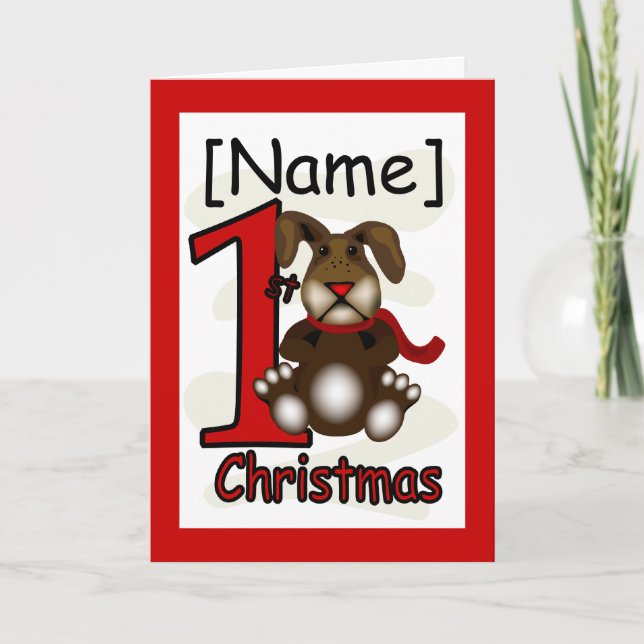 Tarjeta de felicitación de Navidad del primer cone (Anverso)