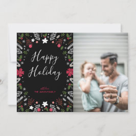Tarjeta de Felicitación de Navidad Moderna para Fo