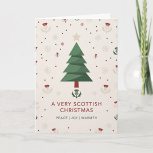 Tarjeta de Felicitación de Navidad Muy Escocesa