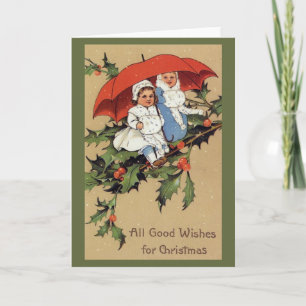 Tarjeta de Felicitación de Navidad para Niños Vict