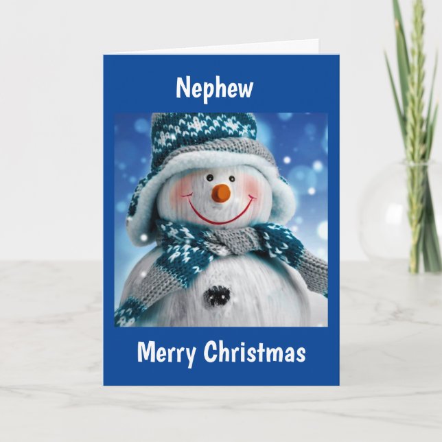 TARJETA DE FELICITACIÓN DE NAVIDAD PARA SOBRINO DI (Anverso)