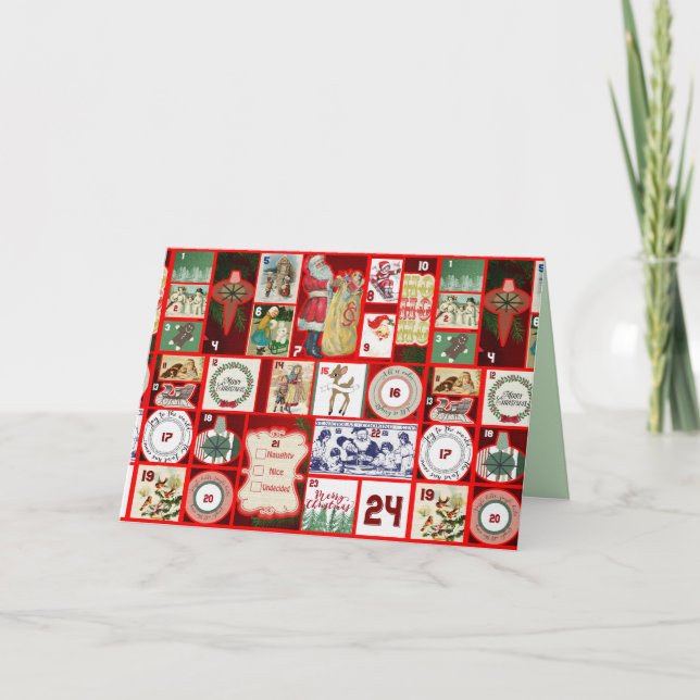 tarjeta de felicitación de navidad pasada (Anverso)