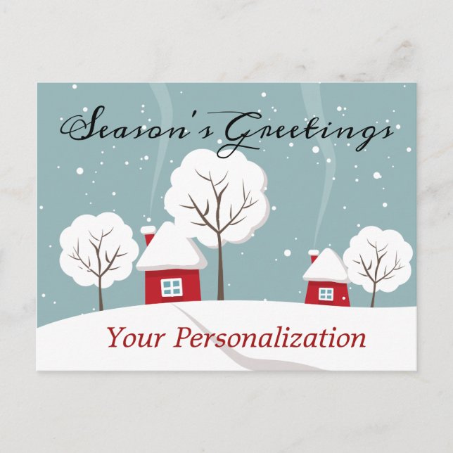 Tarjeta de Felicitación de Navidad Personalizada (Anverso)