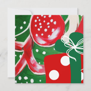 Tarjeta de felicitación de Navidad Presente
