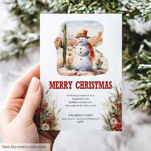 tarjeta de felicitación de Navidad rústica de prad