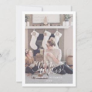 Tarjeta de Felicitación de Navidad Simple Deseos C