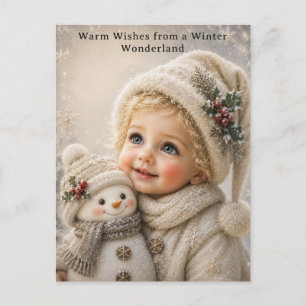 Tarjeta de Felicitación de Navidad Sweet Child y S