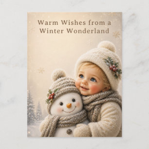 Tarjeta de Felicitación de Navidad Sweet Child y S