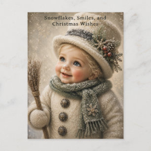 Tarjeta de Felicitación de Navidad Sweet Snow Chil