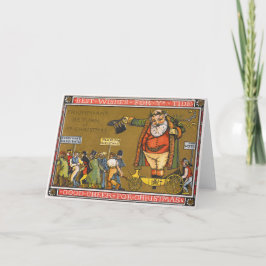 Tarjeta de felicitación de navidad vintage