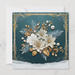 Tarjeta de felicitación de navidad vintage