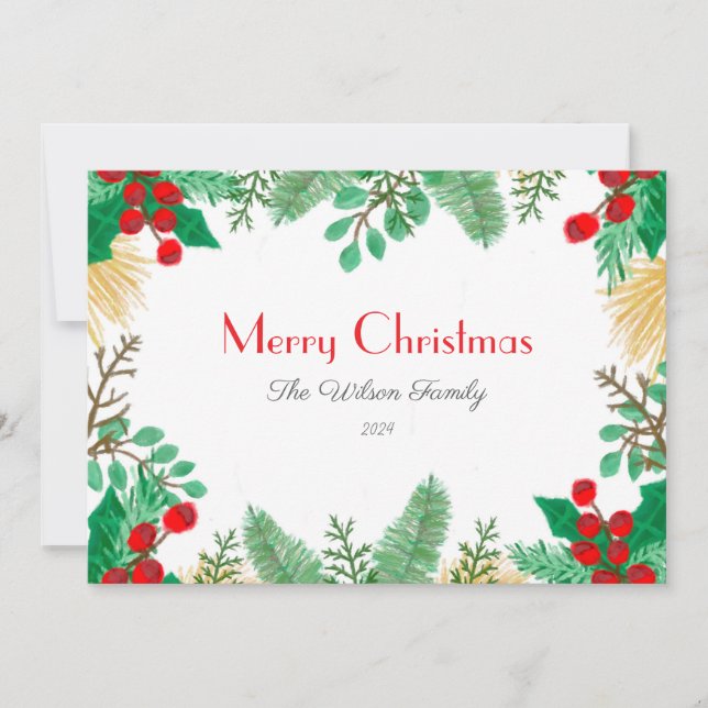 Tarjeta de felicitación de navidades 2024 para fam (Anverso)