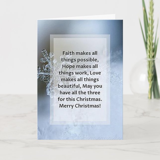 Tarjeta de felicitación de Navidades plegados por  (Anverso)
