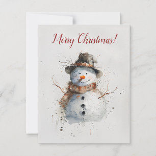 Tarjeta de felicitación de Navidades retro