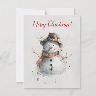 Tarjeta de felicitación de Navidades retro