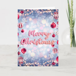 Tarjeta de felicitación de Navidades retro