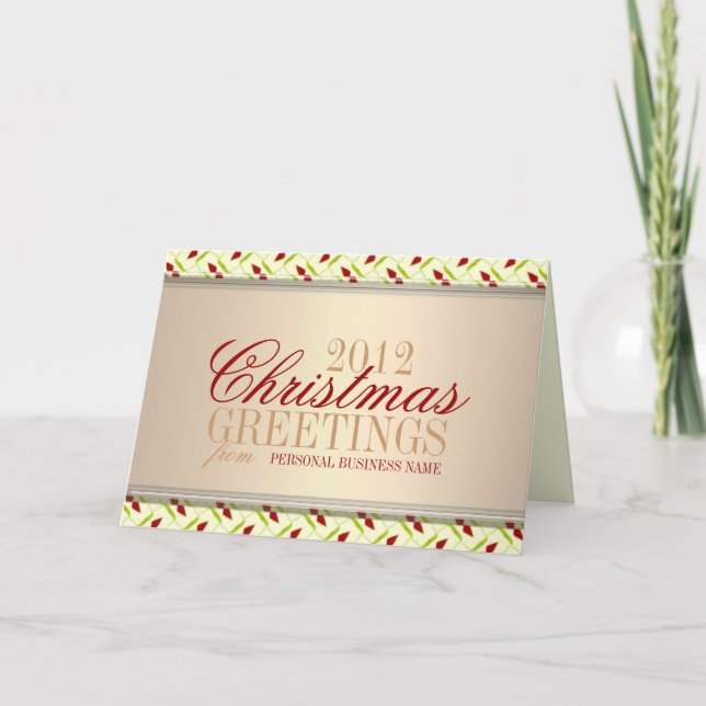 Tarjeta de felicitación de negocios para navidades (Anverso)