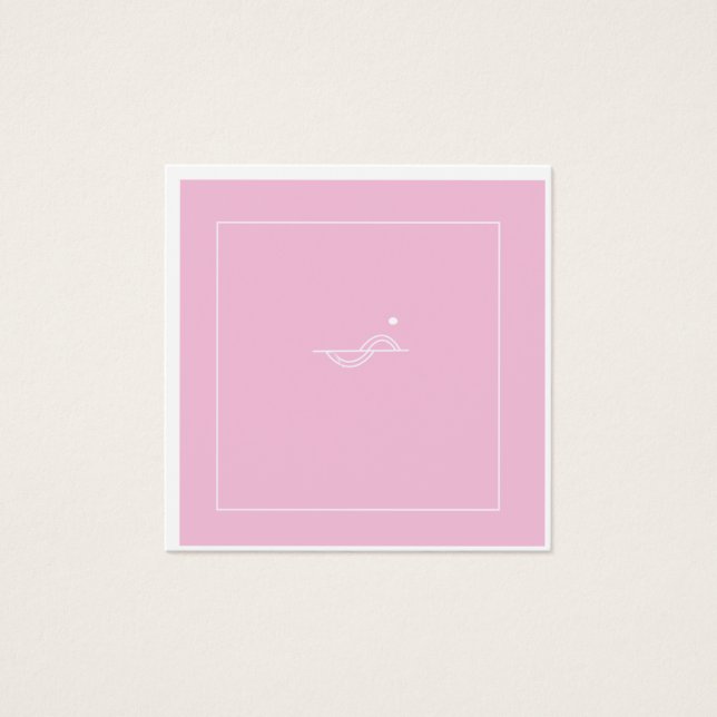 Tarjeta de felicitación de negocios rosa (Anverso)