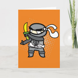 Tarjeta de felicitación de Ninja