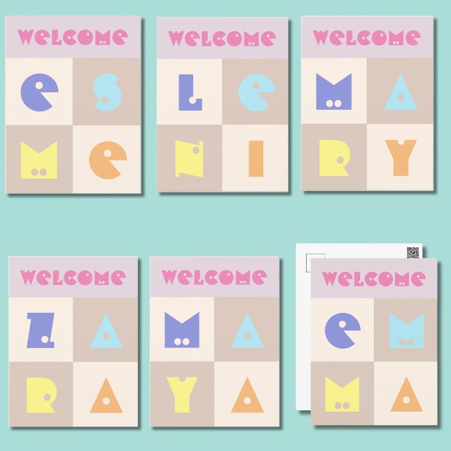 tarjeta de felicitación de nombre de niña de 4 let (Subido por el creador)