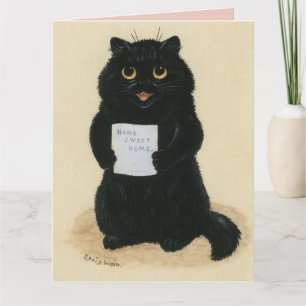 TARJETA DE FELICITACIÓN DE NUEVO HOGAR GATO ADORAB