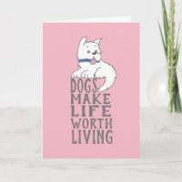 Tarjeta de felicitación de nuevo perro
