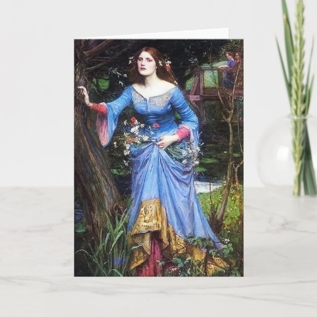 Tarjeta de felicitación de Ofelia del Waterhouse (Anverso)