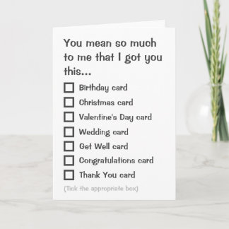 Tarjeta de Felicitación de Opción Múltiple