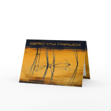 Tarjeta de felicitación de oración de serenidad