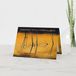 Tarjeta de felicitación de oración de serenidad