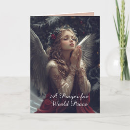 Tarjeta de felicitación de oración por la paz