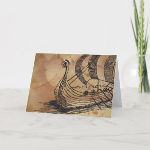 Tarjeta de felicitación de Ormen Korte de Viking S
