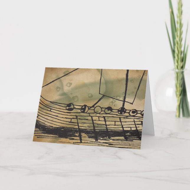 Tarjeta de felicitación de Ormen Lange de la nave (Anverso)