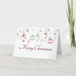 Tarjeta de felicitación de Ornamento de Navidad