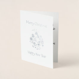 Tarjeta de felicitación de Ornamento de Navidad Re