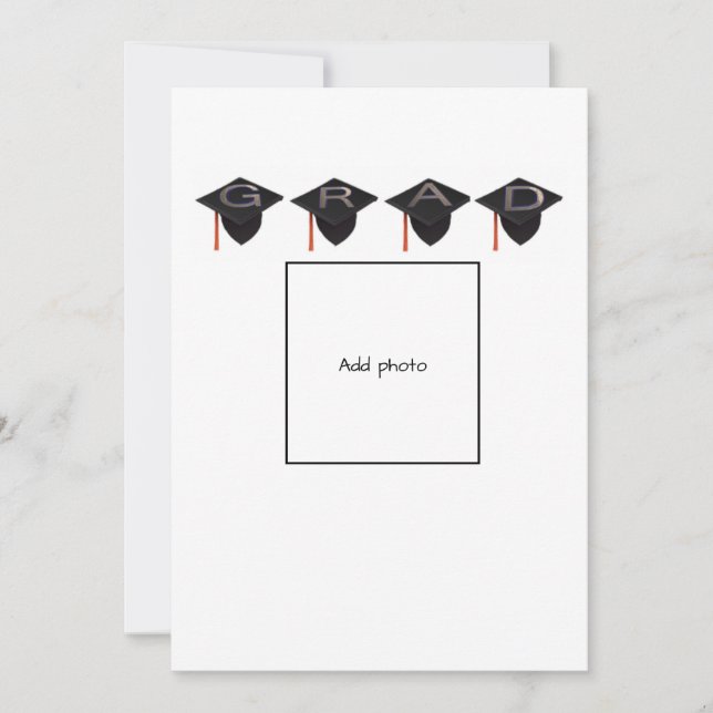 Tarjeta de felicitación de oro y negro para gradua (Anverso)