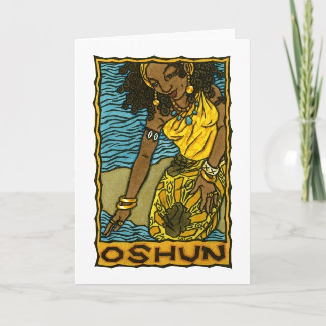 Tarjeta de felicitación de Oshun (Anverso)