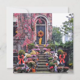 Tarjeta de felicitación de otoño de Dublin Door