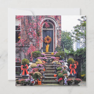 Tarjeta de felicitación de otoño de Dublin Door