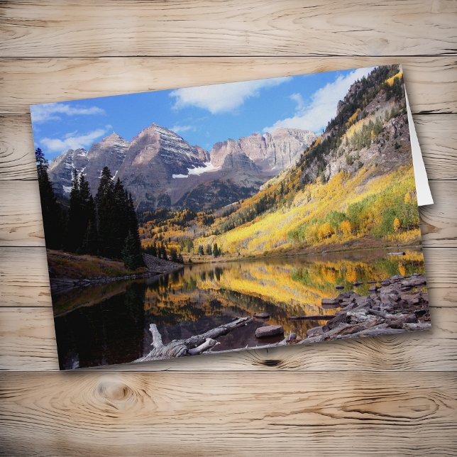 Tarjeta de felicitación de otoño de Maroon Bells C (Subido por el creador)