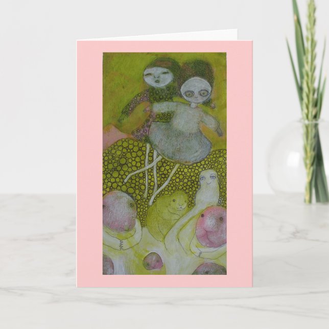 Tarjeta de felicitación de 'Over the Heads' Beaver (Anverso)