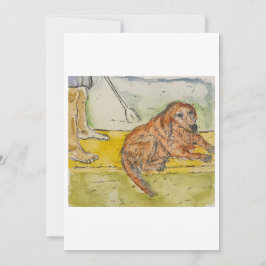 Tarjeta de Felicitación de Paddleboard de Perro