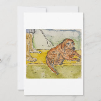 Tarjeta de Felicitación de Paddleboard de Perro